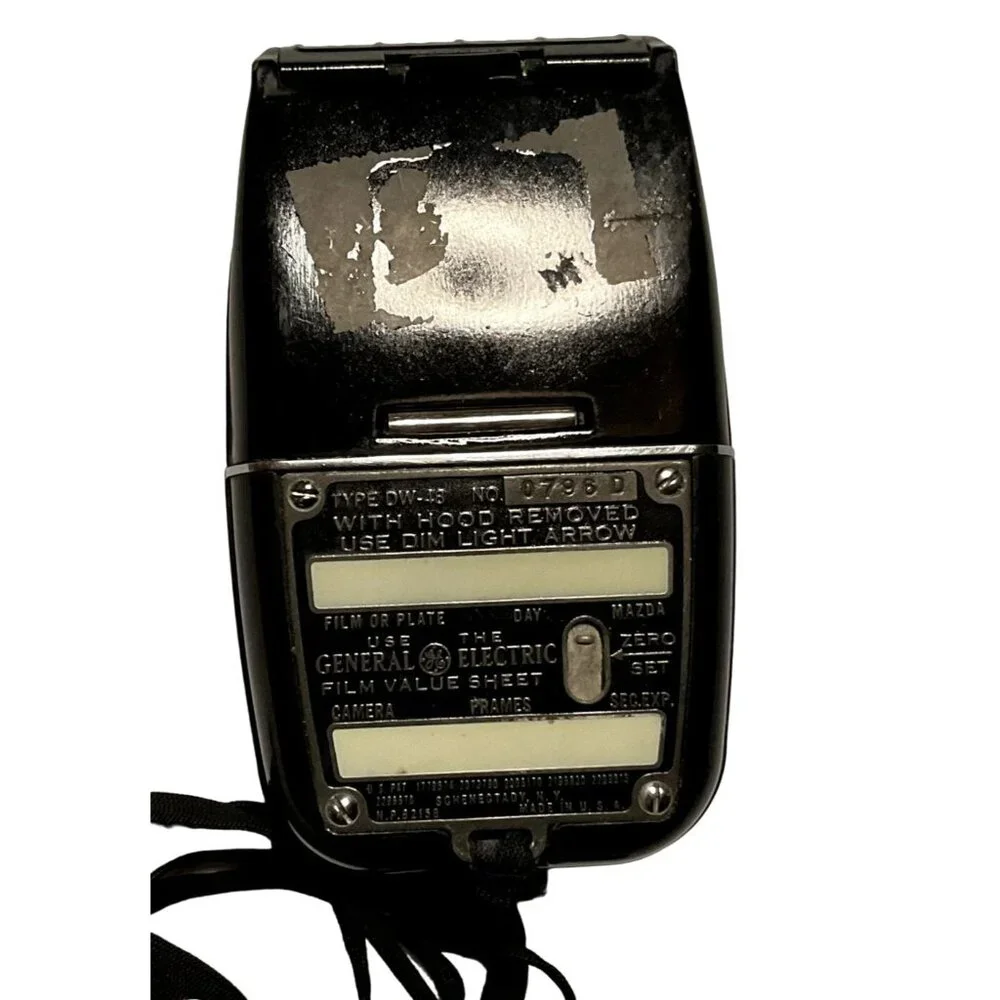 Vintage General Electric Light Exposure Meter Photography Equipment Working